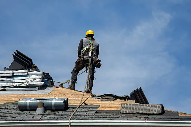 Professional Flat Roof Repair technician working in Cedar Glen, CA